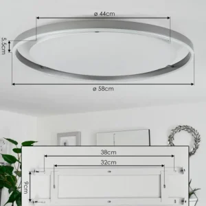hofstein Plafonnier Barril LED Blanc, 1 lumière* Lampes Modernes