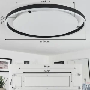 hofstein Plafonnier Barril LED Blanc, 1 lumière* Lampes Modernes