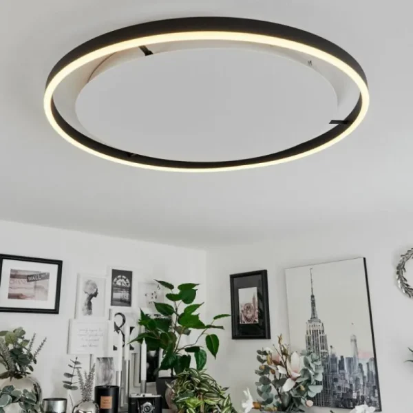 hofstein Plafonnier Barril LED Blanc, 1 lumière* Lampes Modernes