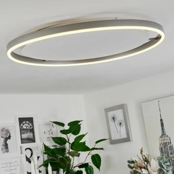 hofstein Plafonnier Barril LED Blanc, 1 lumière* Lampes Modernes