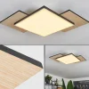 hofstein Plafonnier Barullu LED Bois clair, Noir, Blanc, 1 lumière* Lampes Modernes