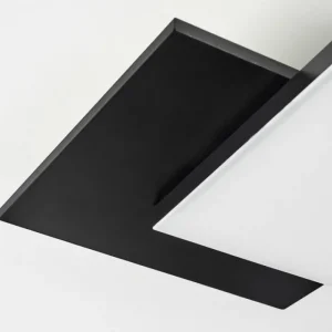 hofstein Plafonnier Barullu LED Bois clair, Noir, Blanc, 1 lumière* Lampes Modernes