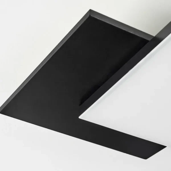 hofstein Plafonnier Barullu LED Bois clair, Noir, Blanc, 1 lumière* Lampes Modernes