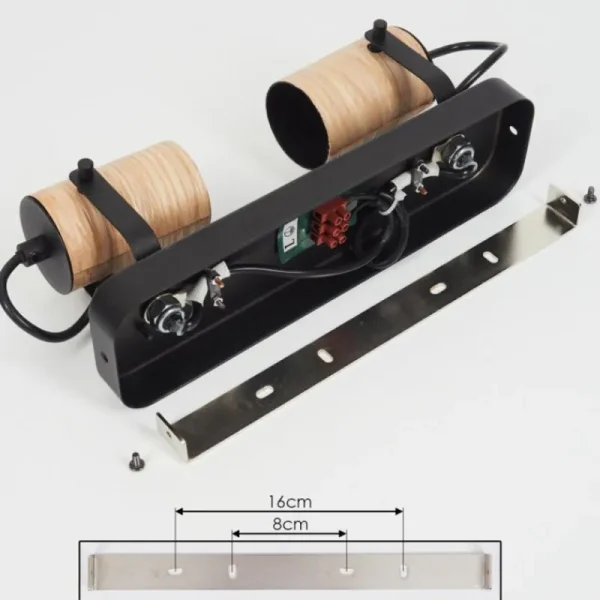 hofstein Plafonnier Beleco Écru, Noir, 2 lumières* Lampes Modernes