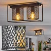 hofstein Plafonnier Bettaix Noir, 2 lumières* Lampes Modernes
