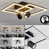 hofstein Plafonnier Boim LED Noir, 3 lumières* Lampes Modernes