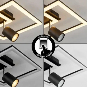 hofstein Plafonnier Boim LED Noir, 3 lumières* Lampes Modernes