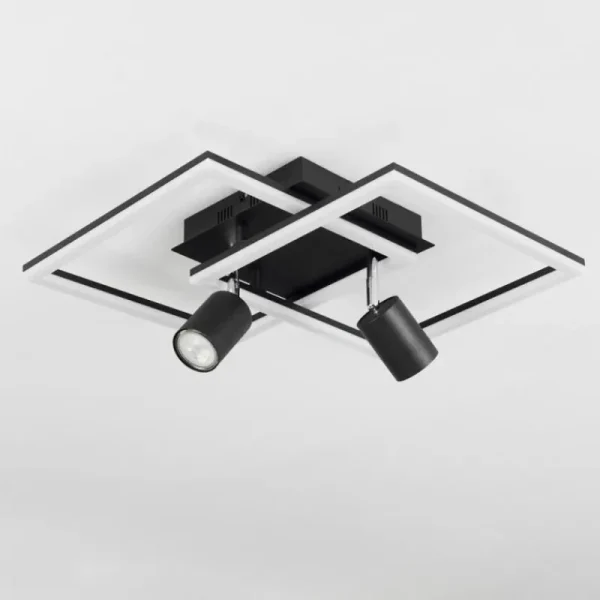 hofstein Plafonnier Boim LED Noir, 3 lumières* Lampes Modernes