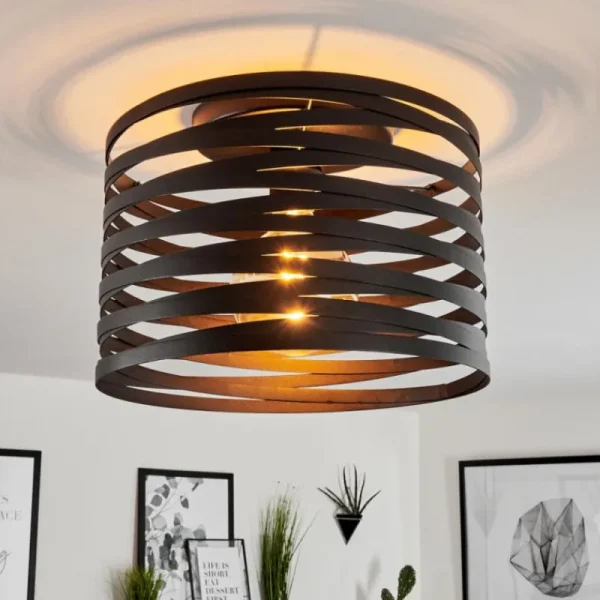 hofstein Plafonnier Bust Noir, 1 lumière* Lampes Modernes