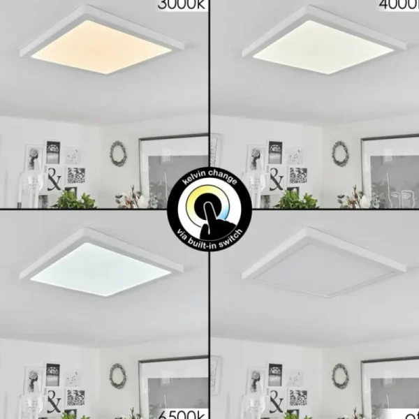 hofstein Plafonnier Canditas LED Blanc, 1 lumière* Lampes Modernes