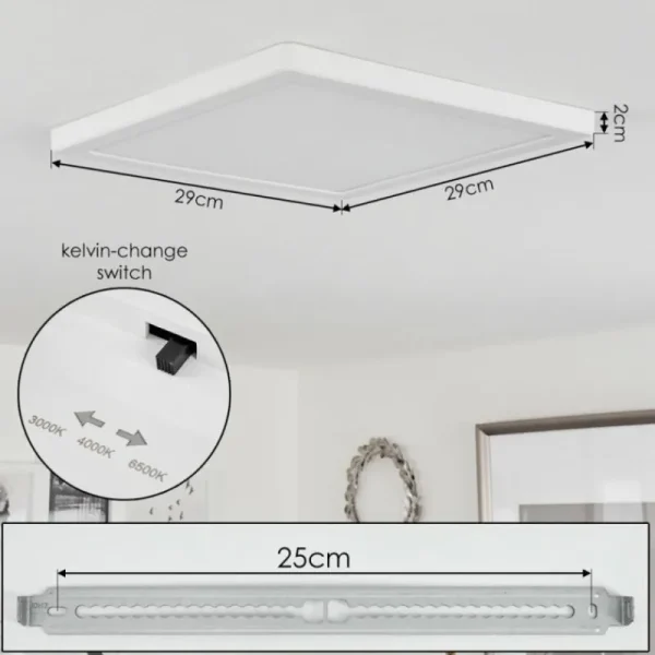 hofstein Plafonnier Canditas LED Blanc, 1 lumière* Lampes Modernes