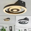 hofstein Plafonnier Canhoso LED Noir, 1 lumière* Lampes Modernes