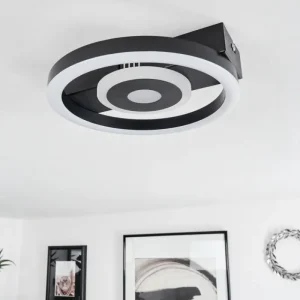 hofstein Plafonnier Canhoso LED Noir, 1 lumière* Lampes Modernes