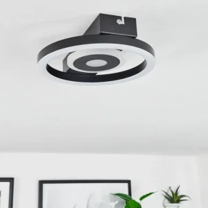 hofstein Plafonnier Canhoso LED Noir, 1 lumière* Lampes Modernes