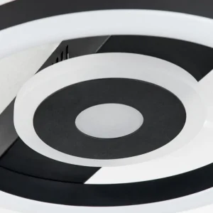 hofstein Plafonnier Canhoso LED Noir, 1 lumière* Lampes Modernes