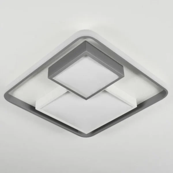 hofstein Plafonnier Casqueira LED Gris, Blanc, 1 lumière* Lampes Modernes