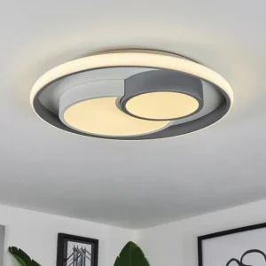 hofstein Plafonnier Casqueira LED Gris, Blanc, 1 lumière* Lampes Modernes