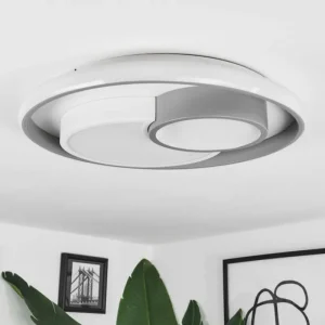 hofstein Plafonnier Casqueira LED Gris, Blanc, 1 lumière* Lampes Modernes