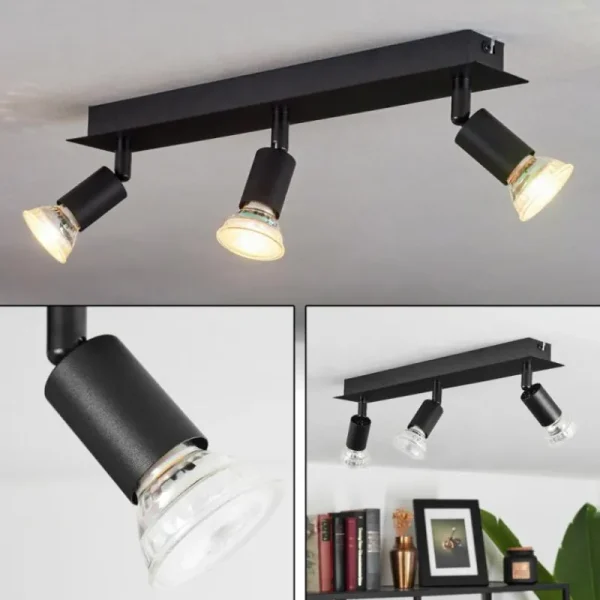 hofstein Plafonnier Castillo Noir, 3 lumières* Lampes Modernes