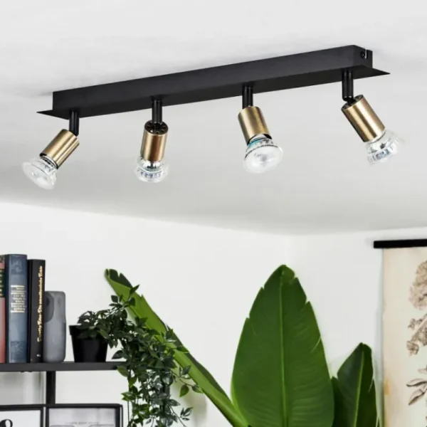 hofstein Plafonnier Castillo Noir, 4 lumières* Lampes Modernes