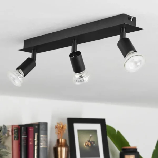 hofstein Plafonnier Castillo Noir, 3 lumières* Lampes Modernes