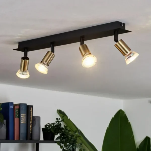 hofstein Plafonnier Castillo Noir, 4 lumières* Lampes Modernes