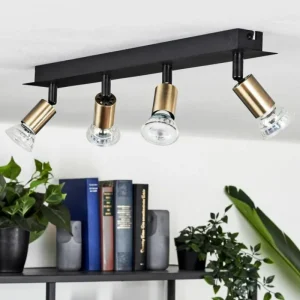 hofstein Plafonnier Castillo Noir, 4 lumières* Lampes Modernes