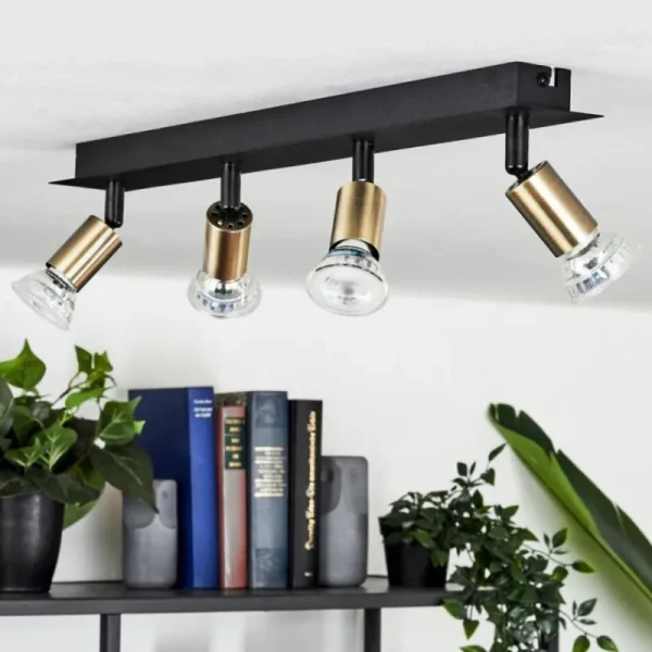 hofstein Plafonnier Castillo Noir, 4 lumières* Lampes Modernes