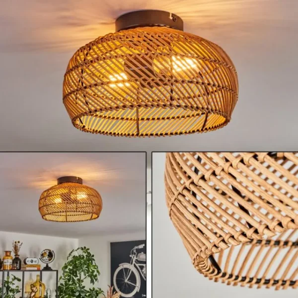 hofstein Plafonnier 30 cm Brandala Noir, 2 lumières* Lampes Modernes