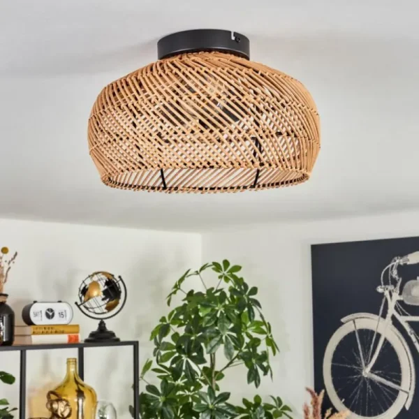 hofstein Plafonnier 30 cm Brandala Noir, 2 lumières* Lampes Modernes
