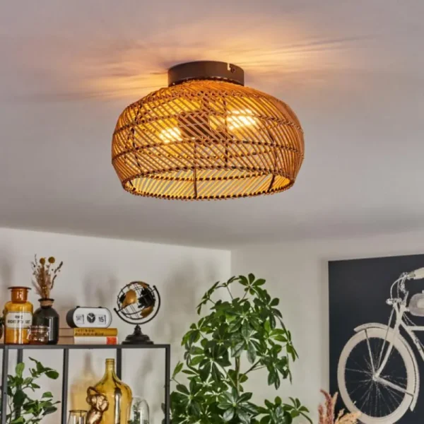 hofstein Plafonnier 30 cm Brandala Noir, 2 lumières* Lampes Modernes