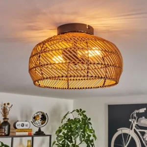 hofstein Plafonnier 30 cm Brandala Noir, 2 lumières* Lampes Modernes