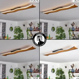 hofstein Plafonnier 98,5 cm Malling LED Écru, Noir, Blanc, 1 lumière* Lampes Modernes