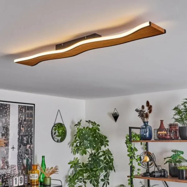 hofstein Plafonnier 98,5 cm Malling LED Écru, Noir, Blanc, 1 lumière* Lampes Modernes