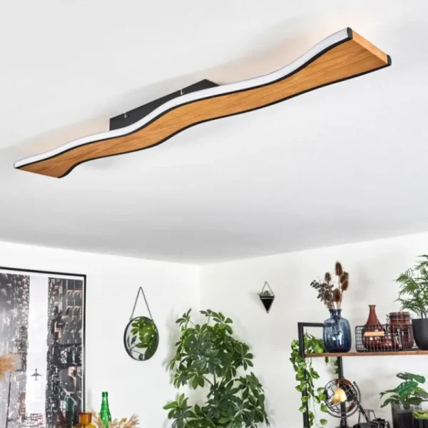 hofstein Plafonnier 98,5 cm Malling LED Écru, Noir, Blanc, 1 lumière* Lampes Modernes