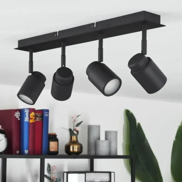 hofstein Plafonnier Douarnenez Noir, 4 lumières* Lampes Modernes