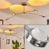 hofstein Plafonnier Fernandaires LED Nickel mat, 8 lumières* Lampes En Verre