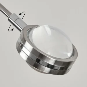 hofstein Plafonnier Fernandaires LED Nickel mat, 8 lumières* Lampes En Verre