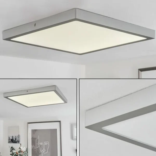 hofstein Plafonnier Finsrud LED Argenté, 1 lumière* Lampes Modernes