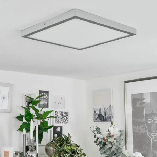 hofstein Plafonnier Finsrud LED Argenté, 1 lumière* Lampes Modernes
