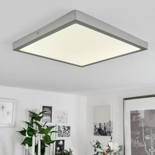 hofstein Plafonnier Finsrud LED Argenté, 1 lumière* Lampes Modernes