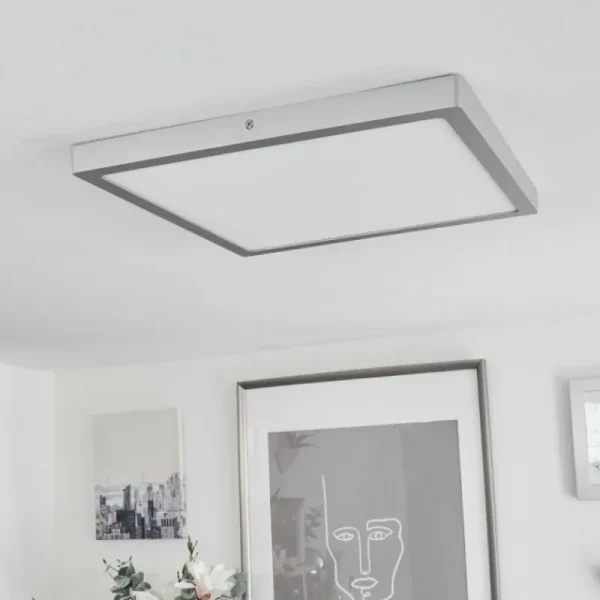 hofstein Plafonnier Finsrud LED Argenté, 1 lumière* Lampes Modernes