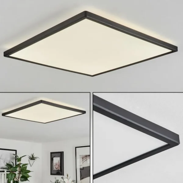 hofstein Plafonnier Folgares LED Noir, 1 lumière* Lampes Modernes