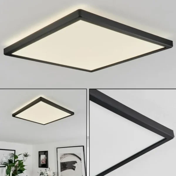 hofstein Plafonnier Folgares LED Noir, 1 lumière* Lampes Modernes