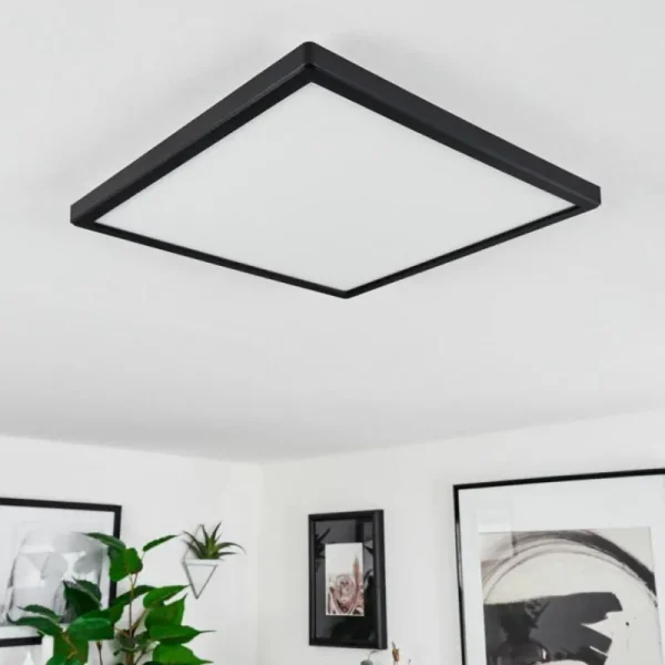 hofstein Plafonnier Folgares LED Noir, 1 lumière* Lampes Modernes