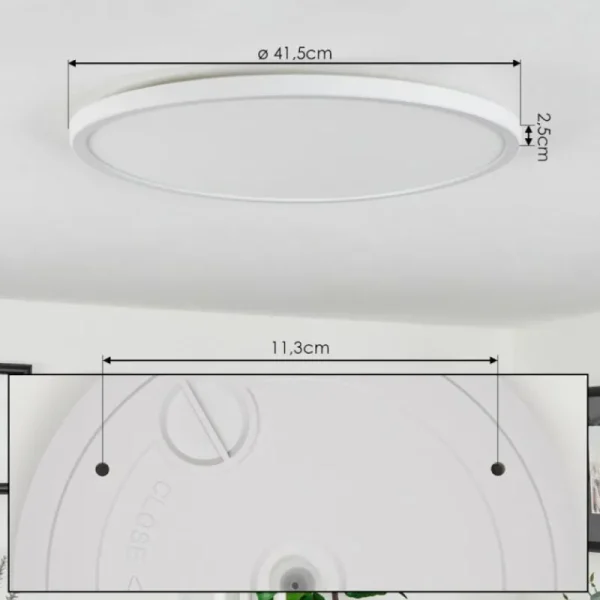 hofstein Plafonnier Folgares LED Blanc, 1 lumière* Lampes Modernes