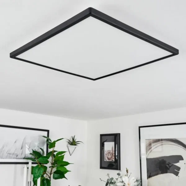 hofstein Plafonnier Folgares LED Noir, 1 lumière* Lampes Modernes