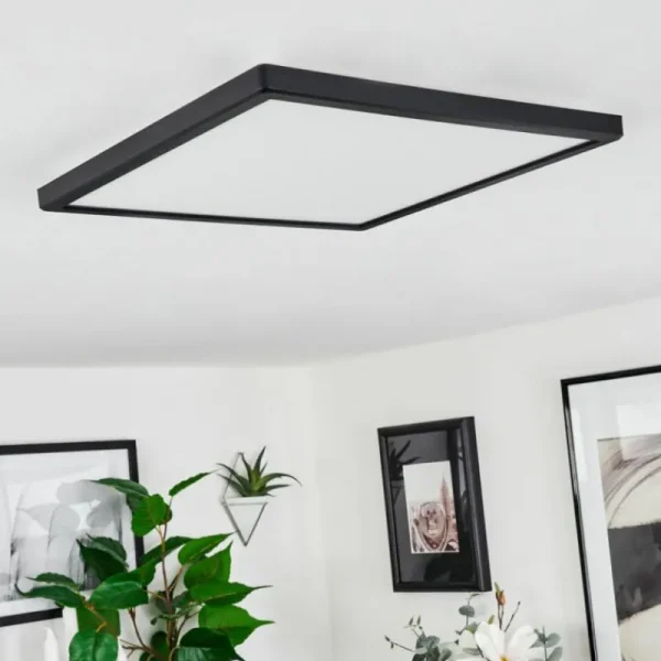 hofstein Plafonnier Folgares LED Noir, 1 lumière* Lampes Modernes