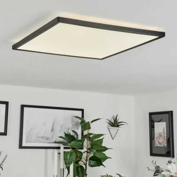 hofstein Plafonnier Folgares LED Noir, 1 lumière* Lampes Modernes