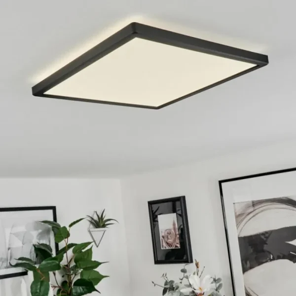 hofstein Plafonnier Folgares LED Noir, 1 lumière* Lampes Modernes